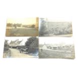4 antique real photo postcards street scenes Embleton