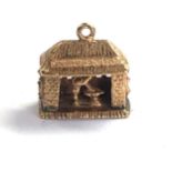 vintage 9ct gold articulated charm weight 2.6g