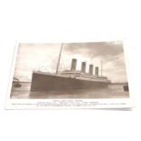 White star line Titanic real photo postcard by rotary photographic series