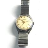 Vintage gents J.W Benson wristwatch watch is ticking but no warranty given