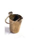 Vintage 9ct gold champagne bucket charm weight 2.2g