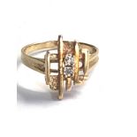 9ct gold diamond ring weight 3g