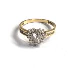 9ct gold stone set ring weight 3.2g