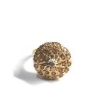 9ct gold vintage diamond ring (3.4g)