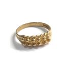 9ct gold keepers ring weight 4g
