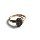 9ct gold opal doublet ring weight 1.6g