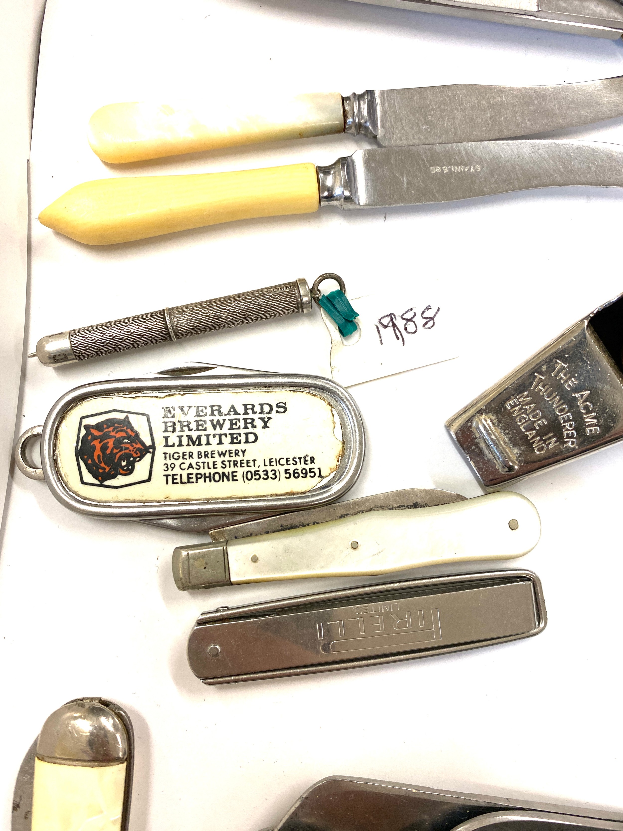 Selection vintage pen knifes to include C Julherbertz Rostfrei, H.Rowbotham & Co 1954 British Army - Image 5 of 5