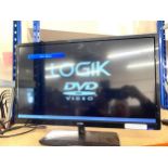 Logik 24 inch TV with built in DVD player