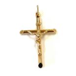 9ct gold detailed crufix /cross, approximate weight 2g