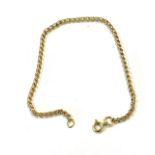 9ct gold bracelet, approximate weight 1.7 length approx 18cm