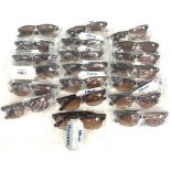 20 pairs of blue banana magnify +2.25 sunglasses