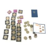 Large selection of coins to include crowns etc