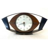 Vintage midcentury Metamec atomic eye mantel clock, untested