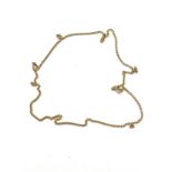 9ct gold ladies necklace / chain, approximate weight 7.4g