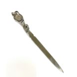 Silver handled letter opener, approximate weight 47.5g