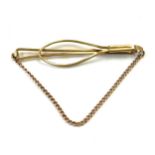 9ct gold tie pin, approximate weight 5g