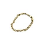 9ct gold ornate detail bracelet, approximate weight 6.1g