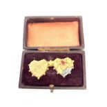 Boxed Victorian mizpah brooch