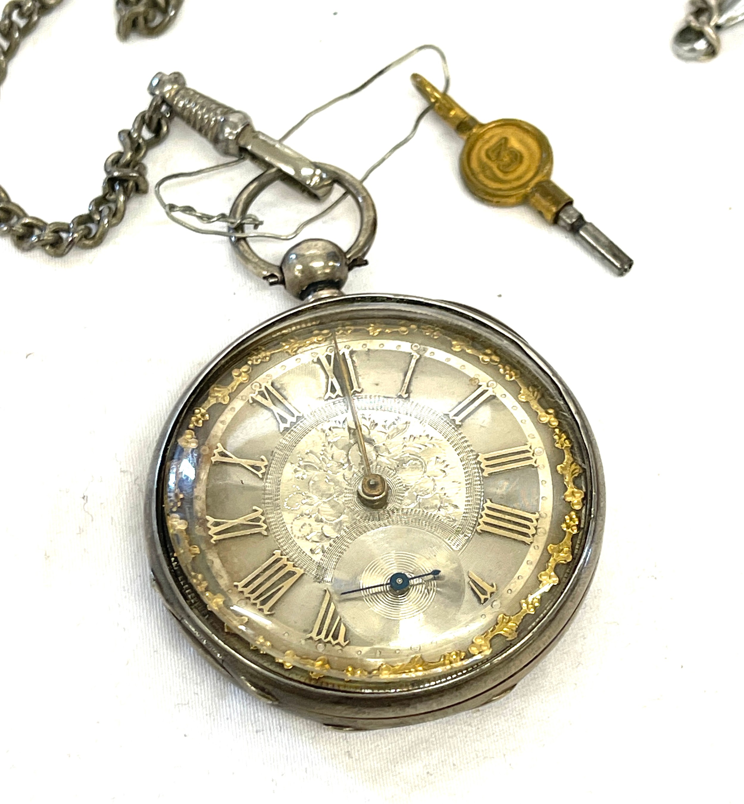 Gents silver pocket watch