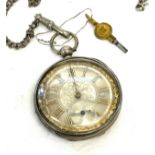 Gents silver pocket watch