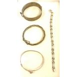 Selection silver hallmarked bracelets / bangles