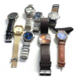 Selection of gents wristwatches