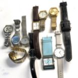 Selection of gents wristwatches