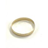 9ct Gold hallmarked band ring weight approx 0.7g