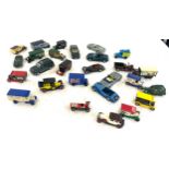 Selection vintage and later diecast cars