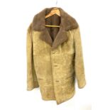 2 Ladies vintage sheepskin coats, size unknown possibly S / M