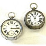 Silver pocket watch Chester hallmarks, working order, however no warranty given, 1 base metal pocket