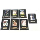 Selection of 7 special edition sportscell includes Anna Kournikova, Kevin Pietersen, England Win The