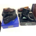 4 New pairs of gents shoes assorted styles and sizes