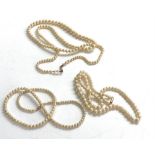 9ct gold clasp pearl necklaces