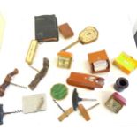 Selection of miscellaneous includes clocks, cork screws etc