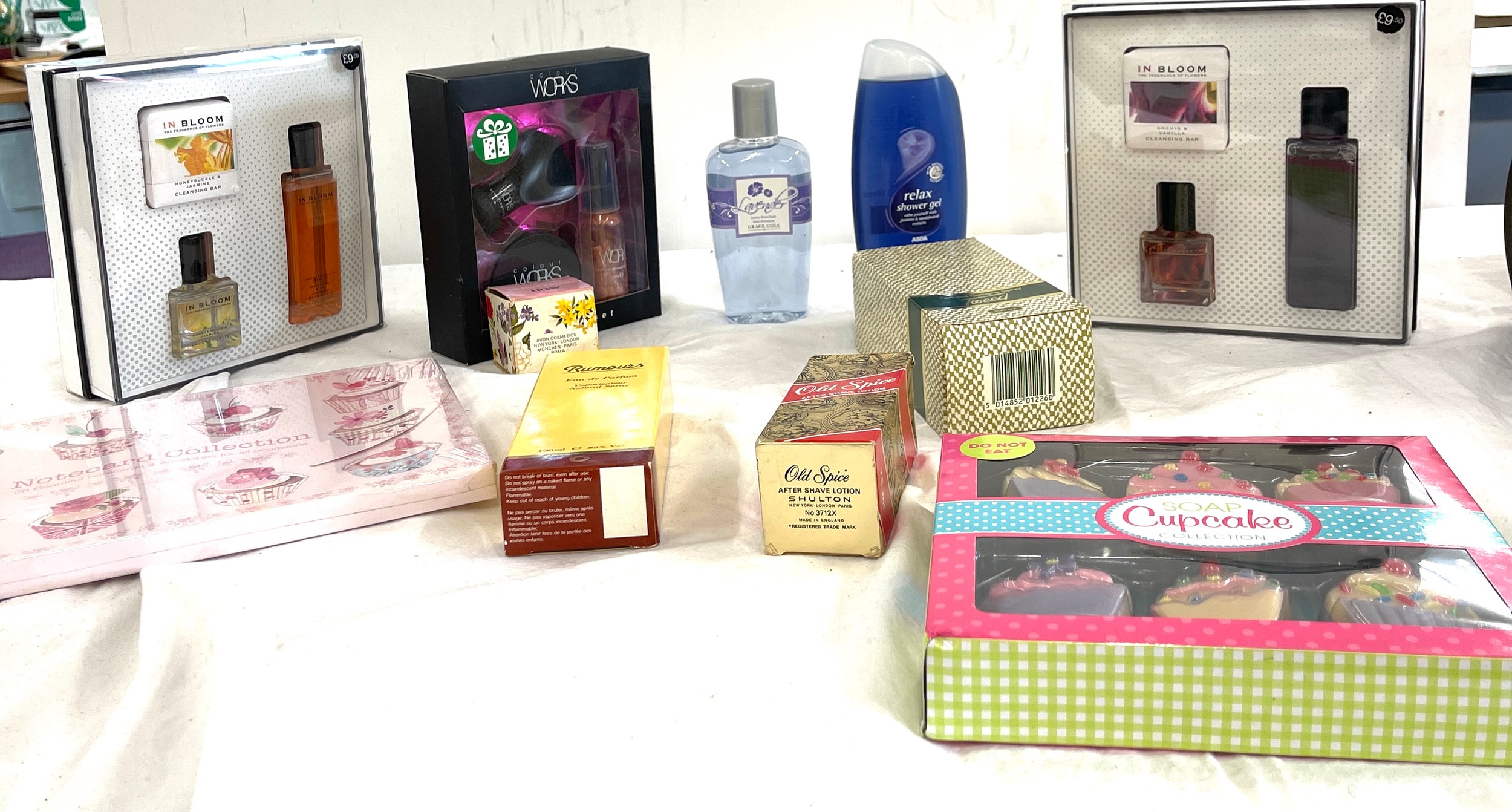 Selection of new boxed toiletries