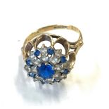 9ct gold stone set dress ring, approximate weight 4g