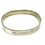 Ladies silver bangle, approximate wight 40.7g