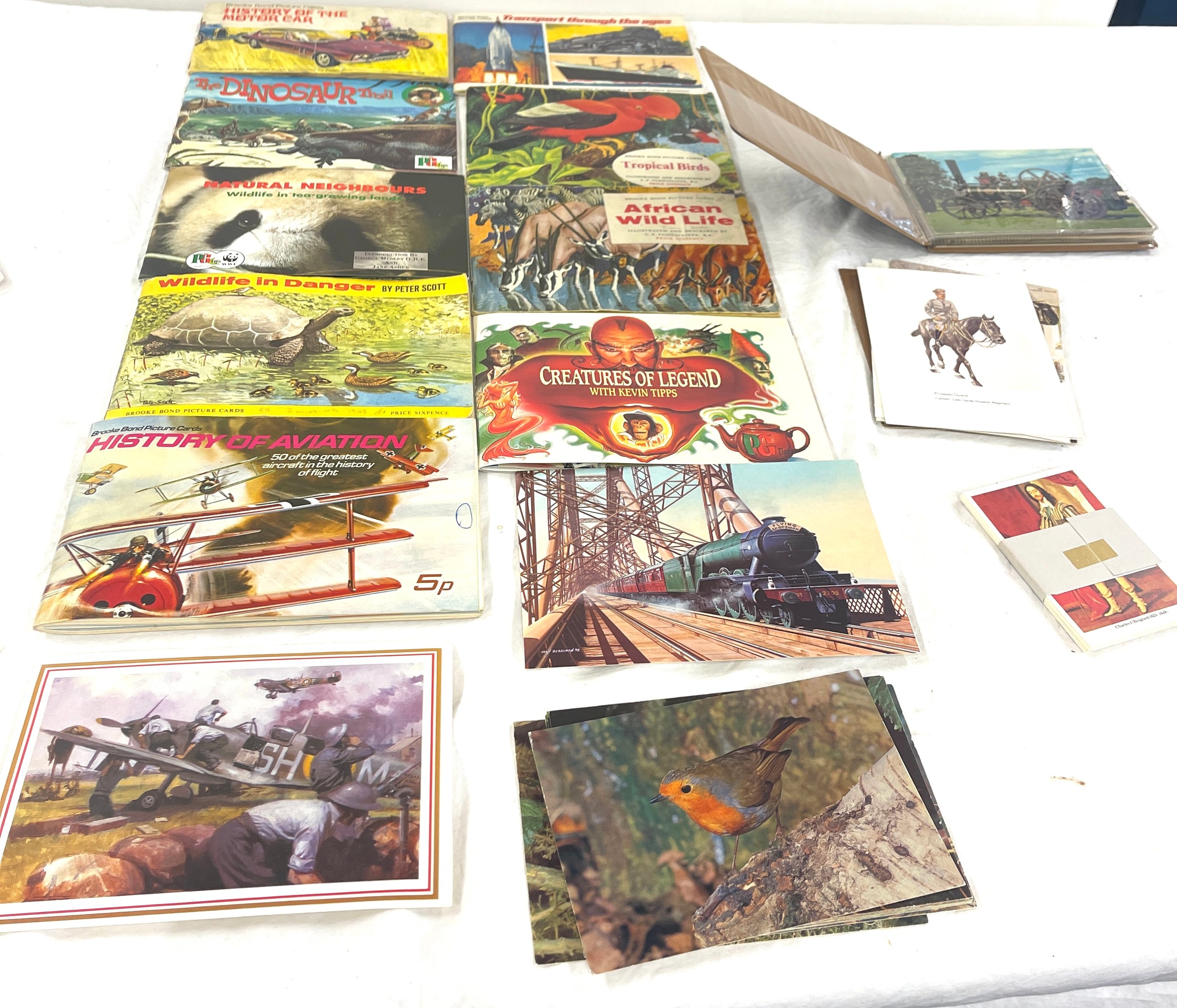 Large selection of vintage cigarette cards