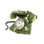 Vintage telephone in design of a snake, untested