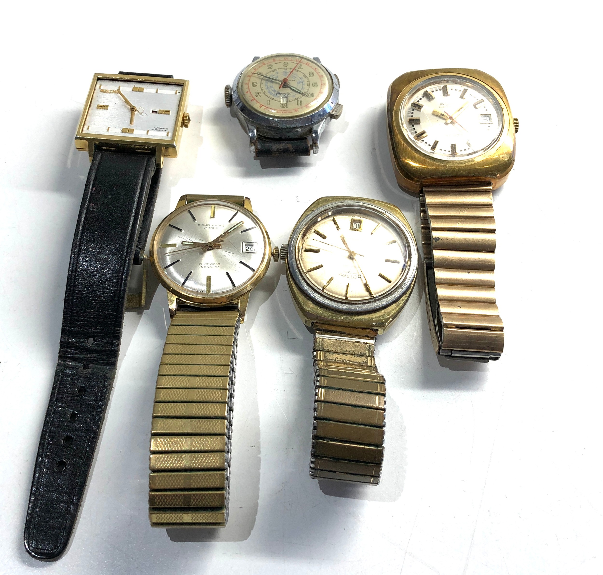 Selection of vintage gents wristwatches