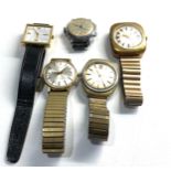 Selection of vintage gents wristwatches