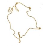 18ct gold necklace chain, approximate weight 4.6g Length approx 58cm