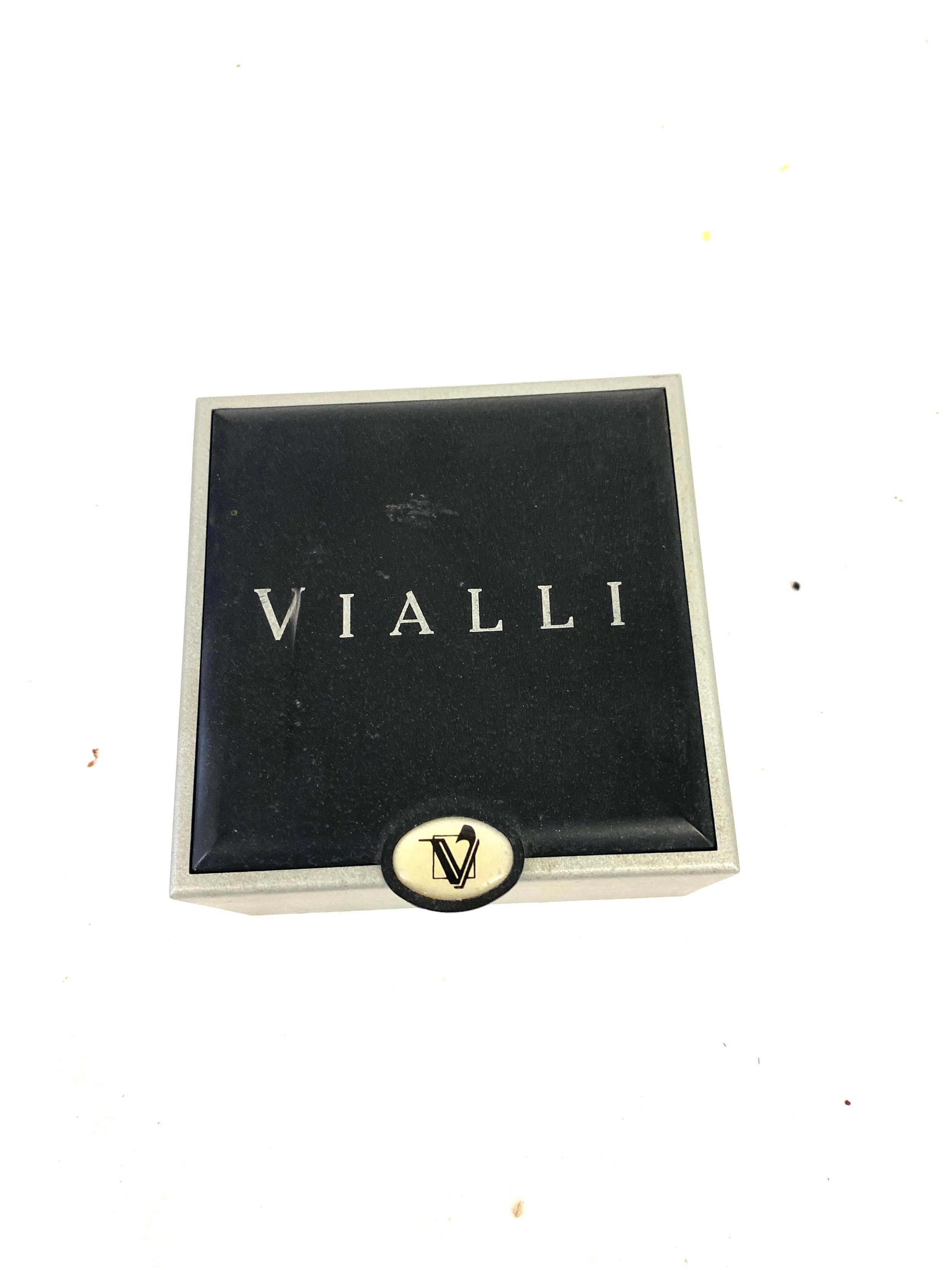 Gents Leather strap Vialli wristwatch in box - untested - Image 2 of 2