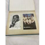 Selection vintage autographs to include The Drifters, Alvin Stardust, Gary Glitter, Mary Wilson