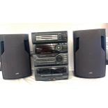 JVC compact component system MX DC 01T with speakers, untested