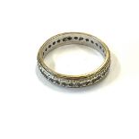 9ct gold eternity ring, approximate weight 2.3g