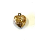 9ct gold heart pendant