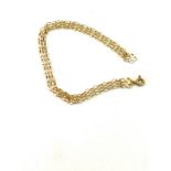 9ct gold bracelet, approximate weight 1.6g