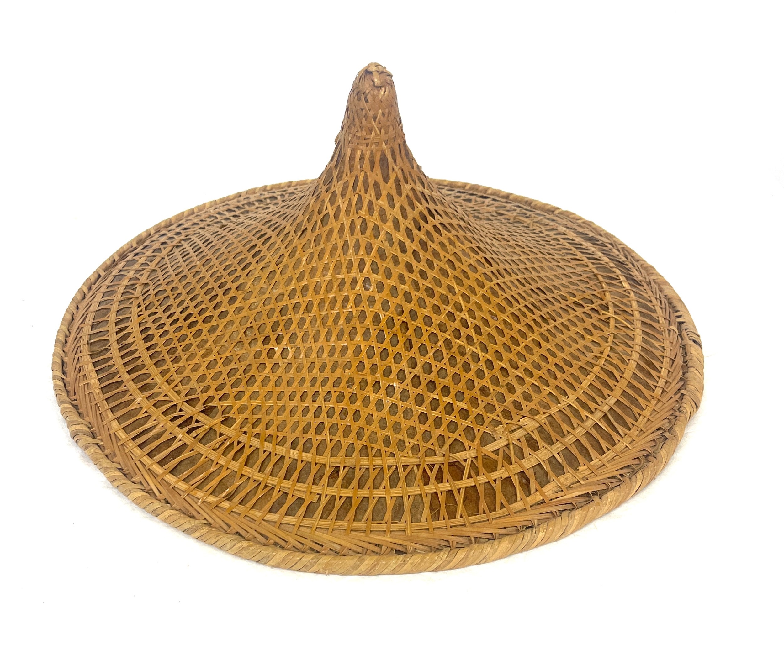 Vintage Chinese hand woven hat